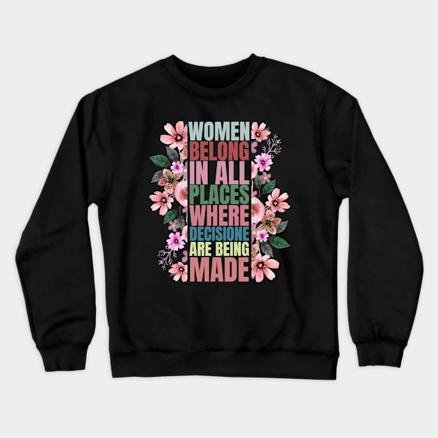 Not fragile like a flower fragile like a bomb, feminist quote, women power Crewneck Sweatshirt by Maroon55